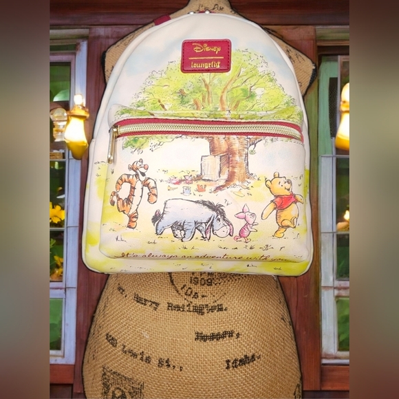 Loungefly Winnie the Pooh & Friends Sletch Mini Backpack NWOT - Picture 6 of 16